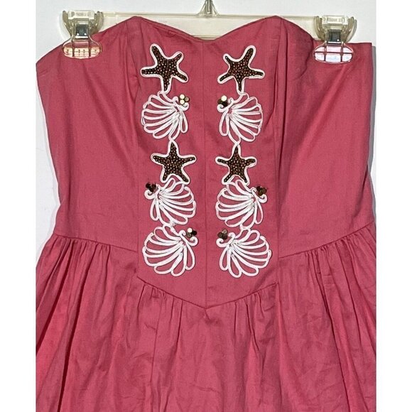 Lilly PULITZER Mayfield Pink Seeing Stars Strapless Fit Flare Dress - Picture 8 of 14